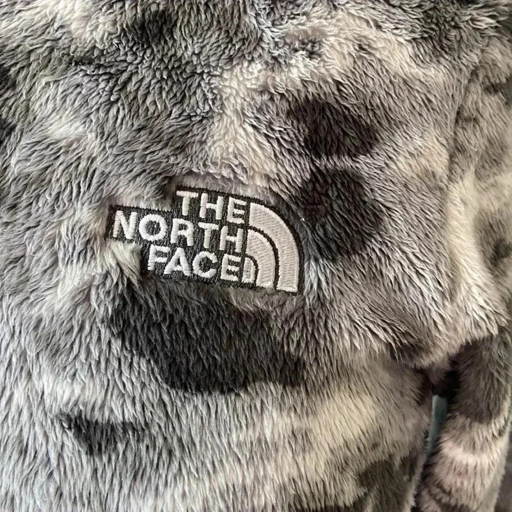 The North Face | Hooded  Camo Print Osito Jacket Asphalt Grey Marble Pri… - Picture 2 of 10